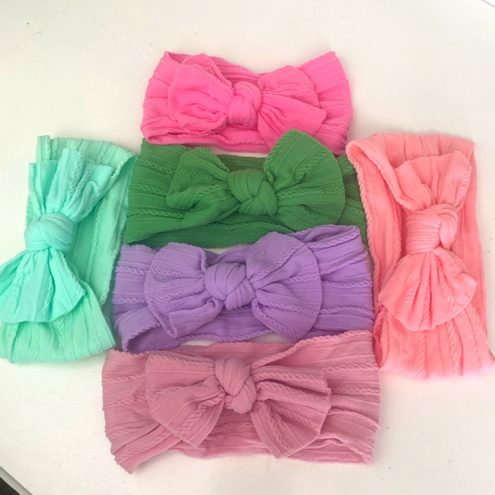Bundle of 6 Headband Bows NEW!
